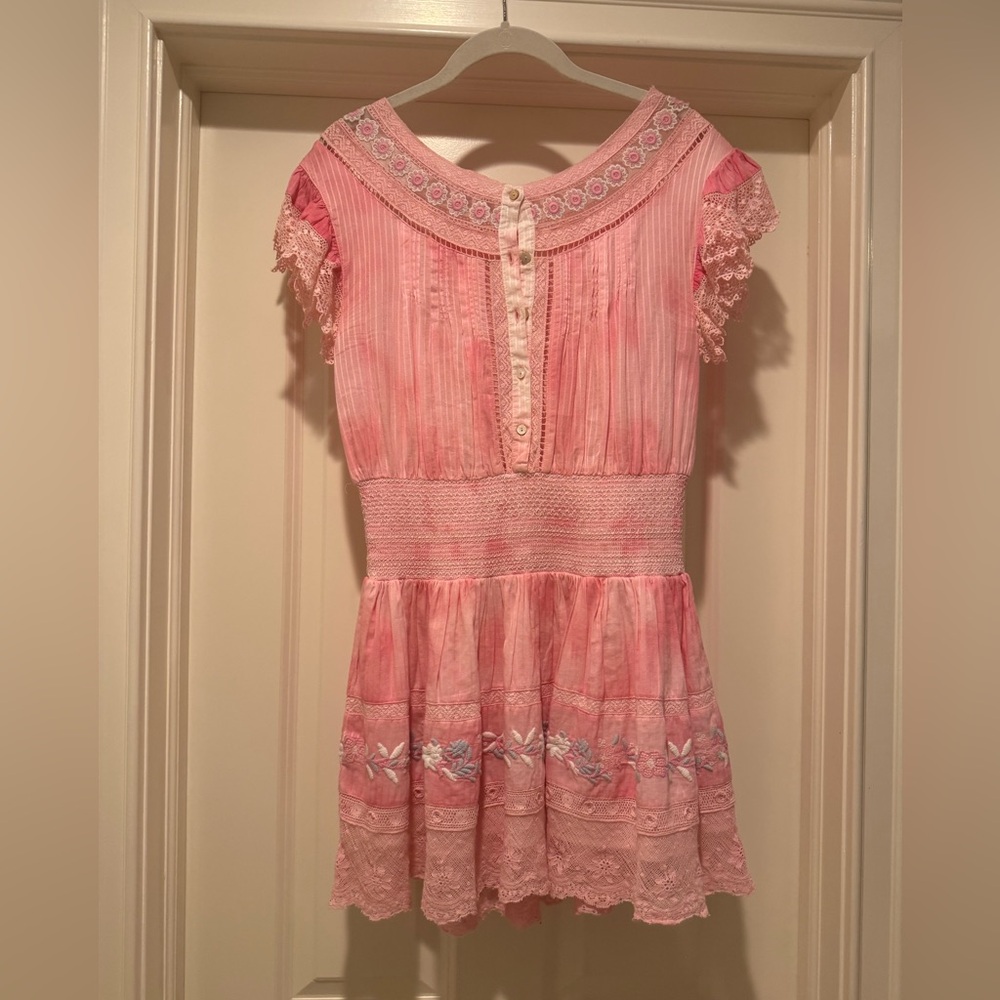 LoveShackFancy ruffle mini dress